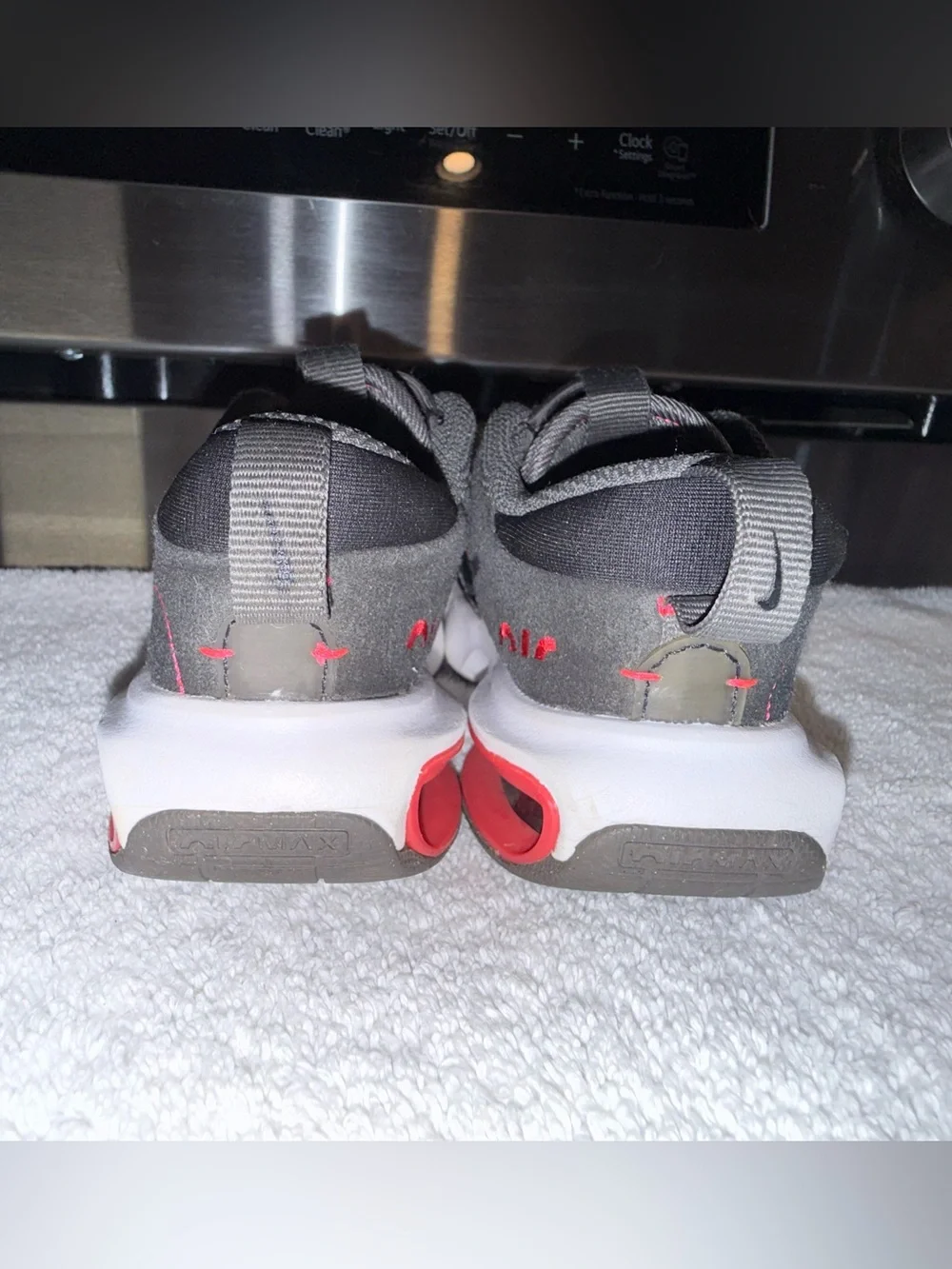 Nike Kids Gray/Black/Red Air Max Sneaker Size 8C